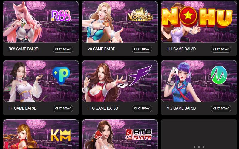 Số lượng Game bài được cải tiến mới mẻ